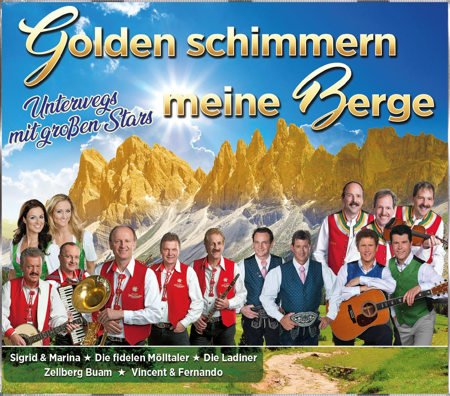 Golden schimmern meine Berge