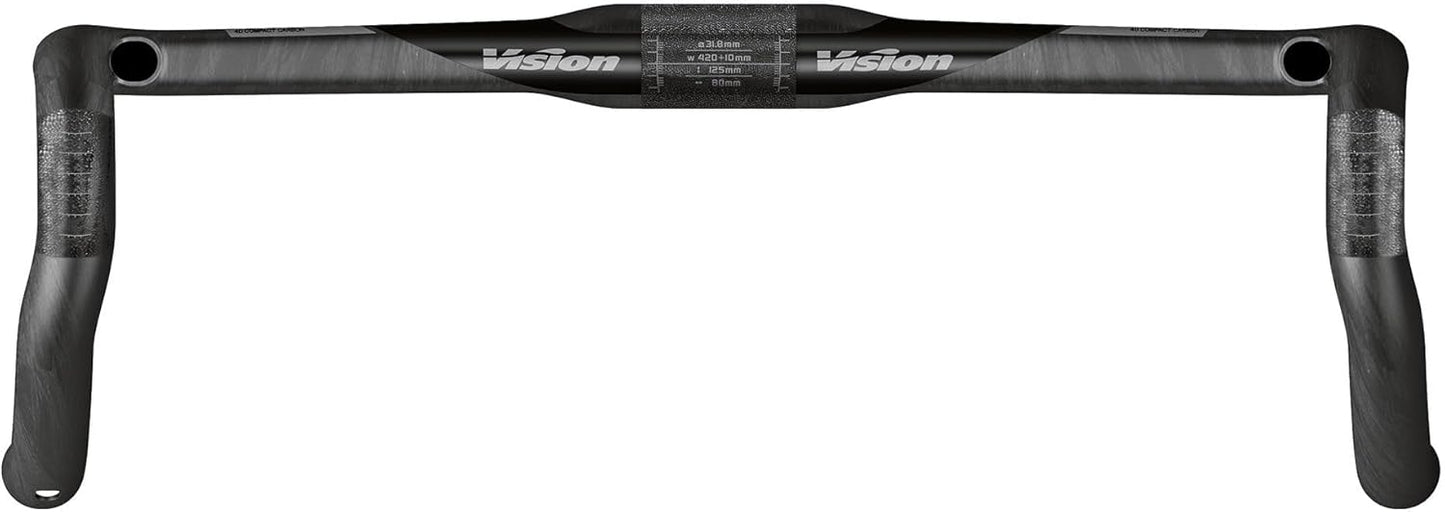 Vision Trimax Carbon Aero B1 HB-KO-240S/Cr/Di2, Unisex Erwachsene, Schwarz, 420 mm