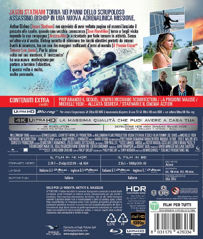 Mechanic: Resurrection - 4Kill Collection (Bd 4K + Bd Hd