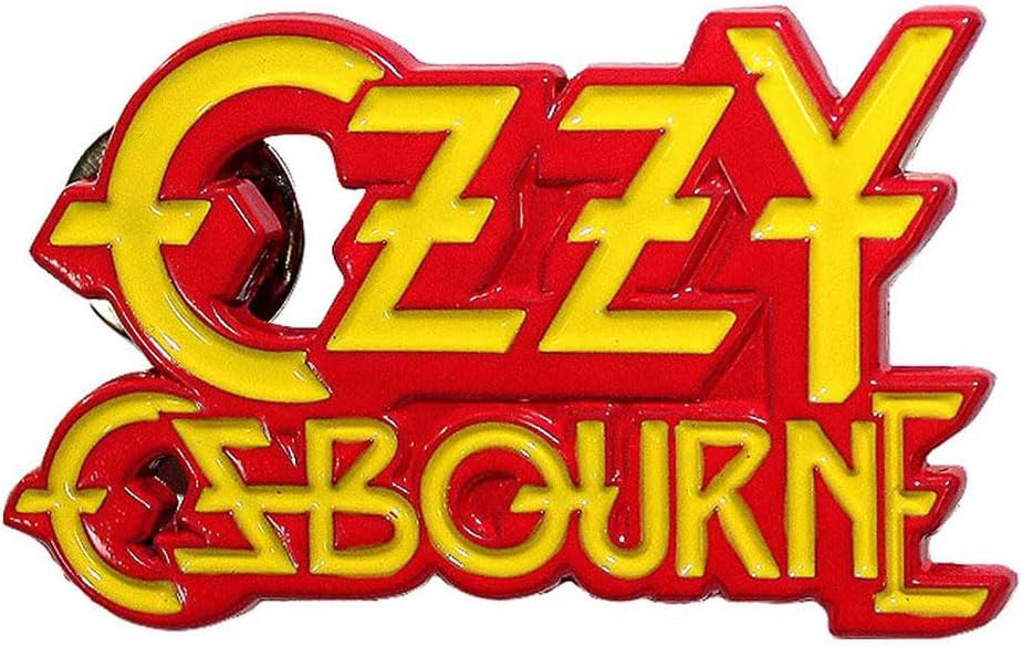 Rock Off officially licensed products Ozzy Osbourne Stacked Logo Pin Badge One Size