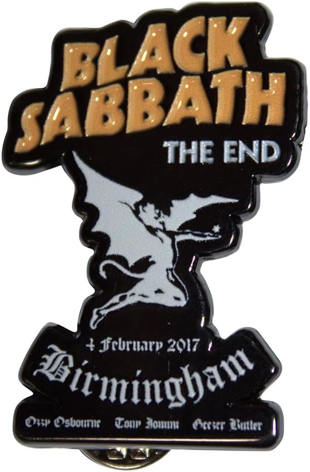 Rock Off officially licensed products Black Sabbath The End Pin Badge One Size