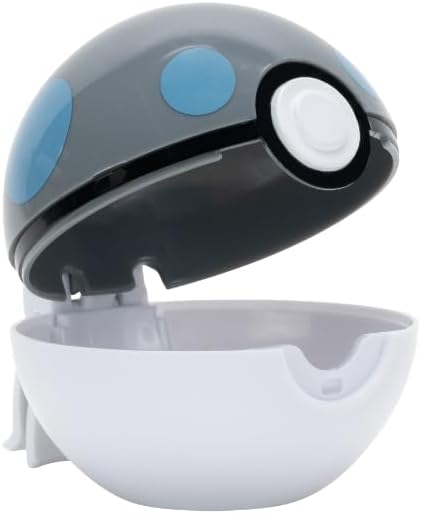 Pokémon PKW4147 - Clip and Go Pokéball - Stollunior und Schwerball, offizieller Pokéball mit beweglicher 5 cm Figur