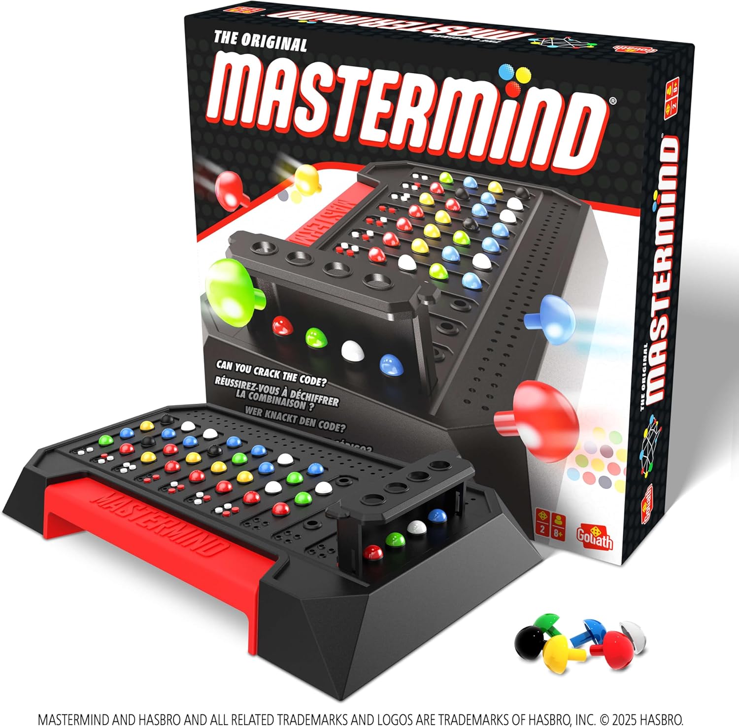 Goliath - Mastermind The Original Classic, Spiele für 2 Personen, Gesellschaftsspiele ab 8 Jahren, Klassik Brettspiel für die Spielesammlung, Strategisches Spiel für Kinder und Erwachsene