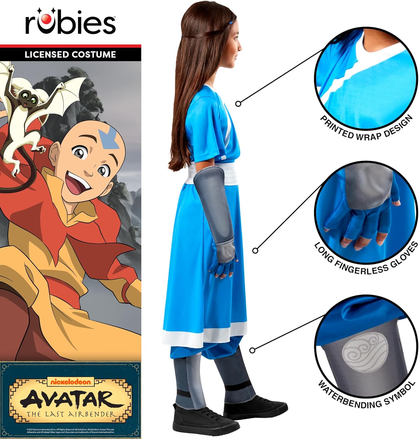Rubies Official Avatar The Last Airbender Korra Katara Child Costume, Kids Fancy Dress