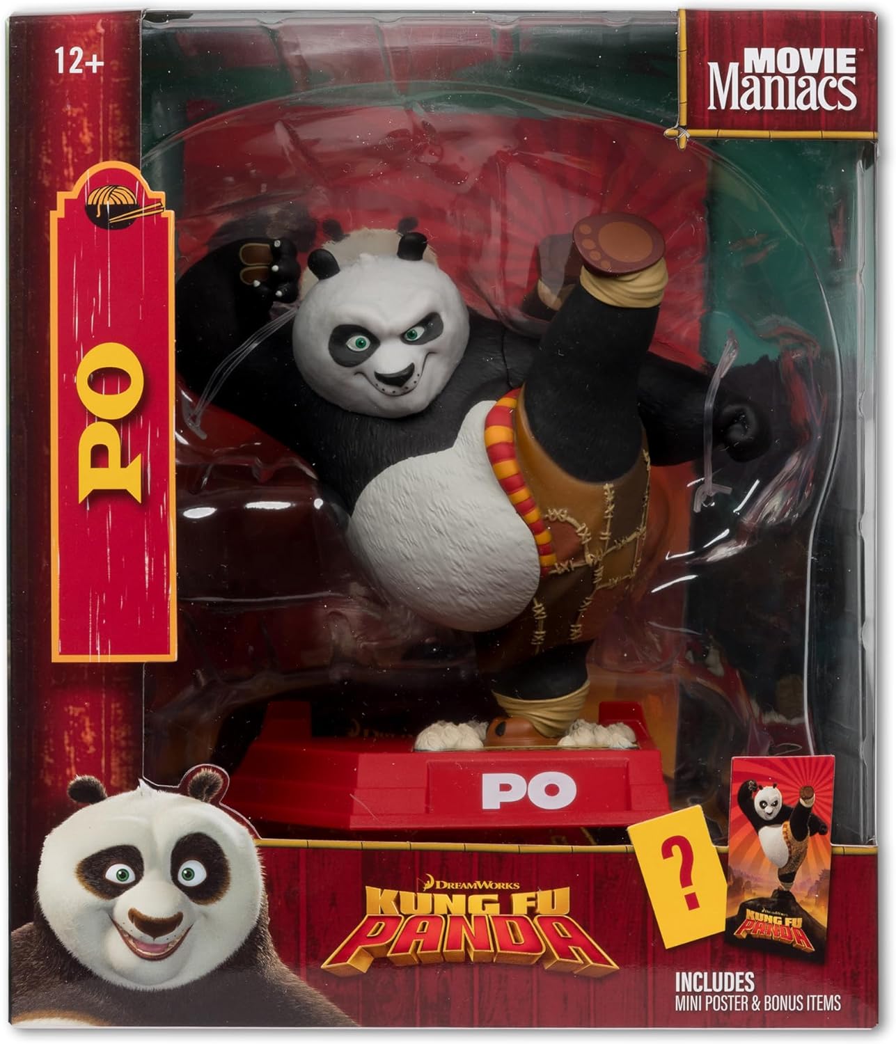Kung Fu Panda Movie Maniacs Pvc Statue Po 17 Cm