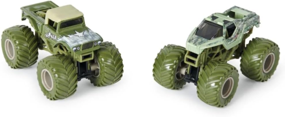 Monster Jam 2024 Series 30 1:64 Diecast Monster Truck 2 unidades, Shaker vs Soldier Fortune