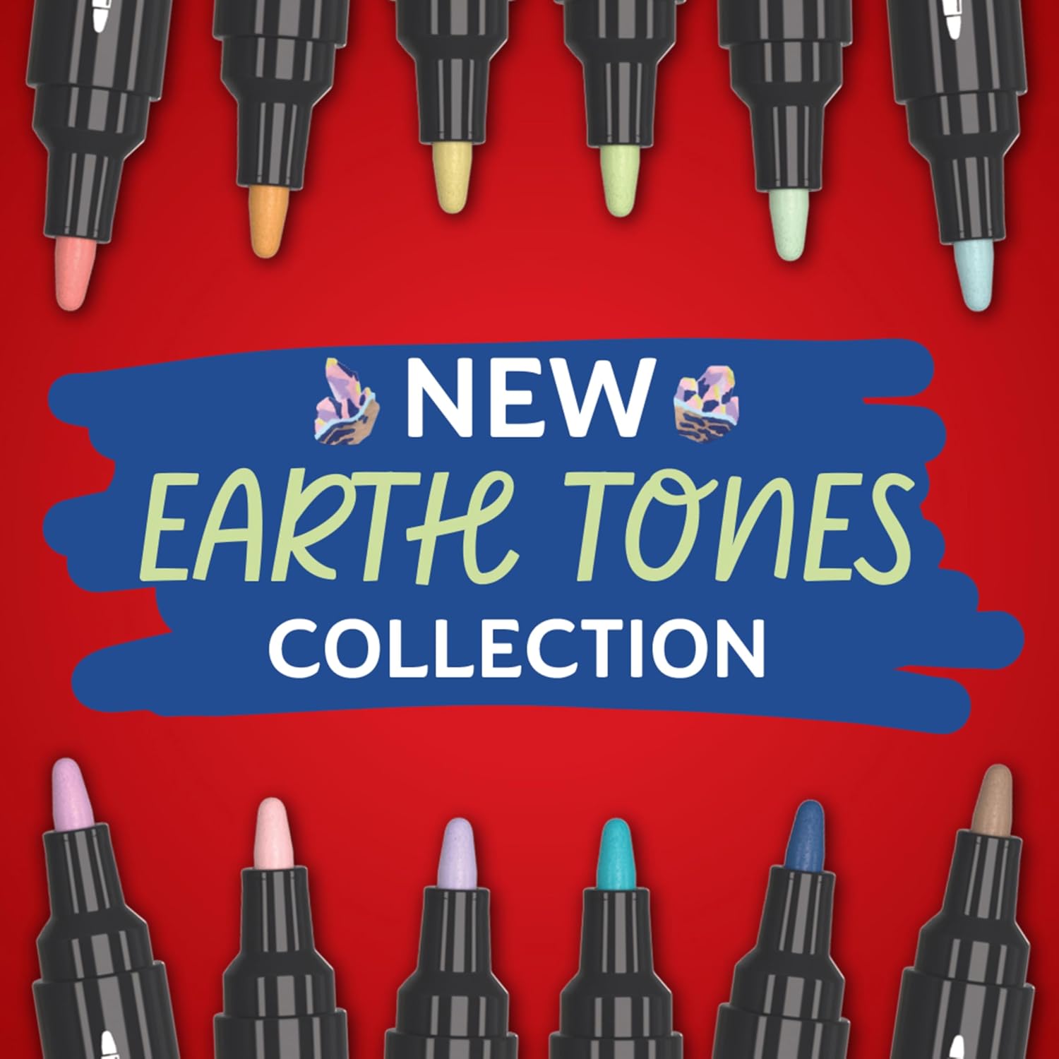 Sharpie - Creative Marker Acrylic Paint Pens - Earth Tones - Bullet Tip - Assorted Colours - 5 Count (Sku: 2213380)
