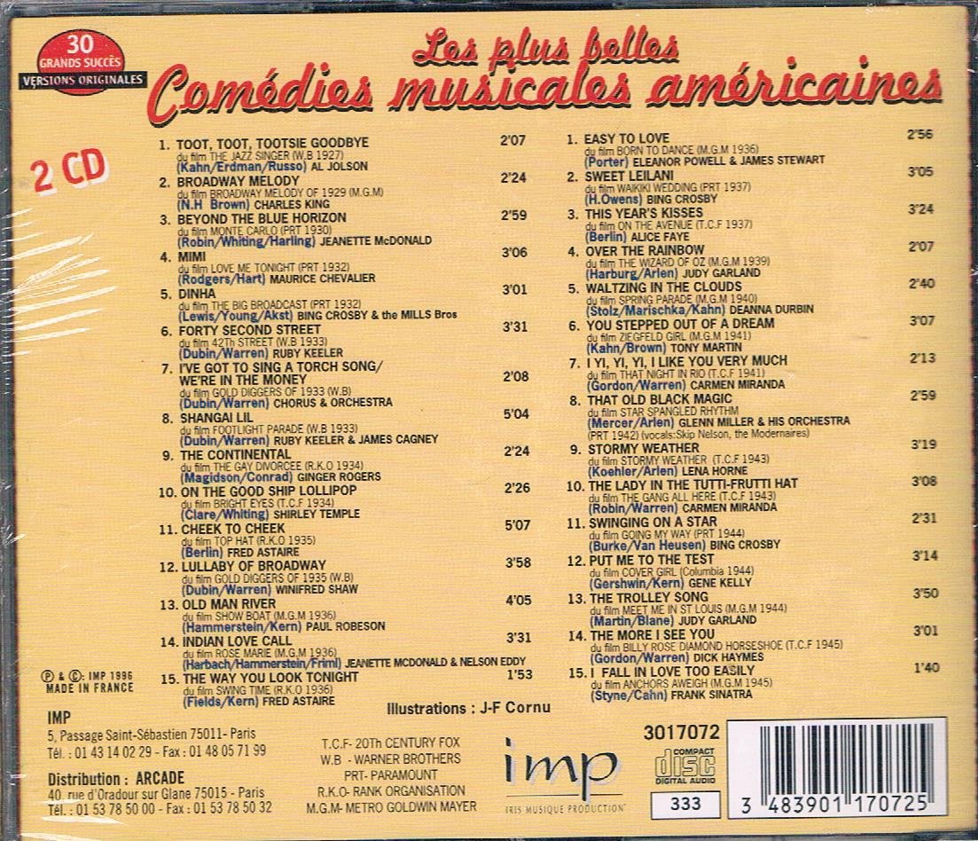 Les plus belles comedies musicales americaines