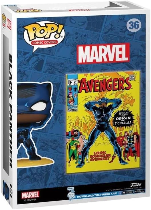 Funko Pop! Comic Covers: Marvel - Black Panther, T'Challa Special Edition Multicolor Exclusive Vinyl Figure #36
