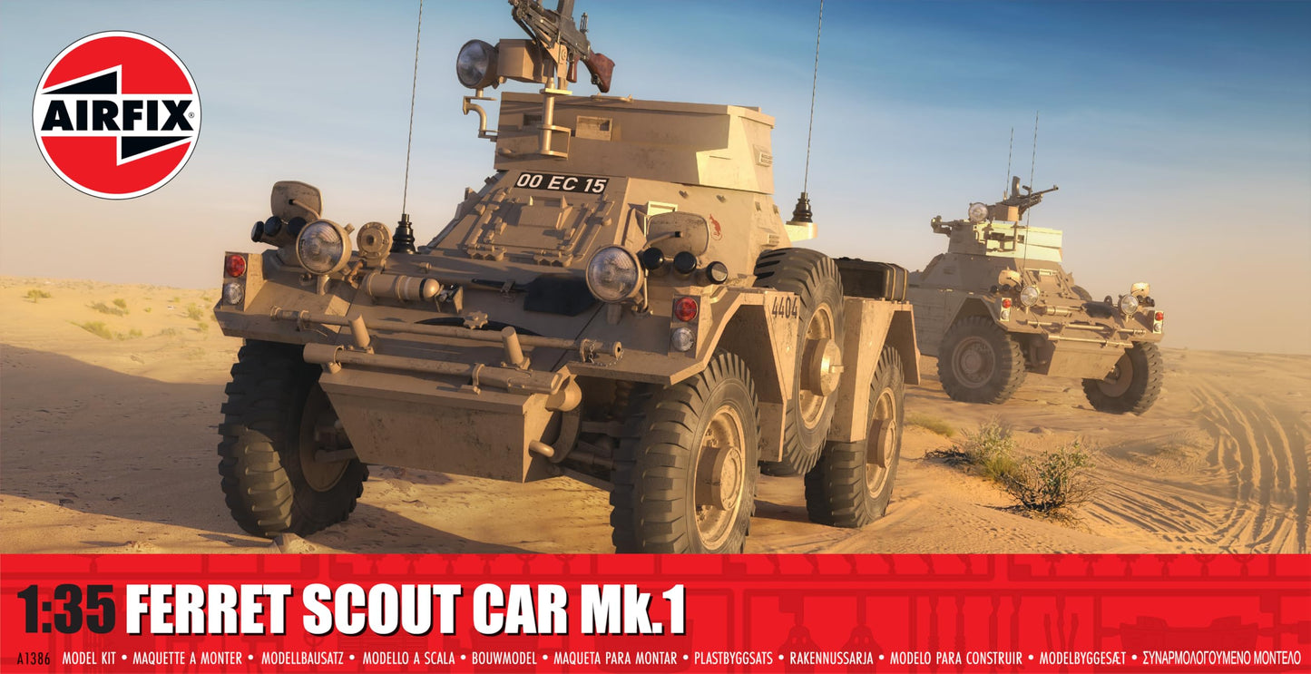 Airfix A1386 Ferret Scout Car Mk 1 Military