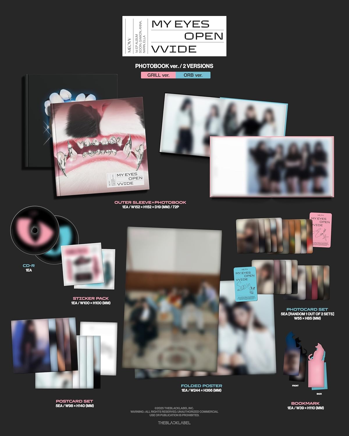 【2種セット】MEOVV 1st EP ALBUM 'MY EYES OPEN VVIDE' PHOTOBOOK ver.