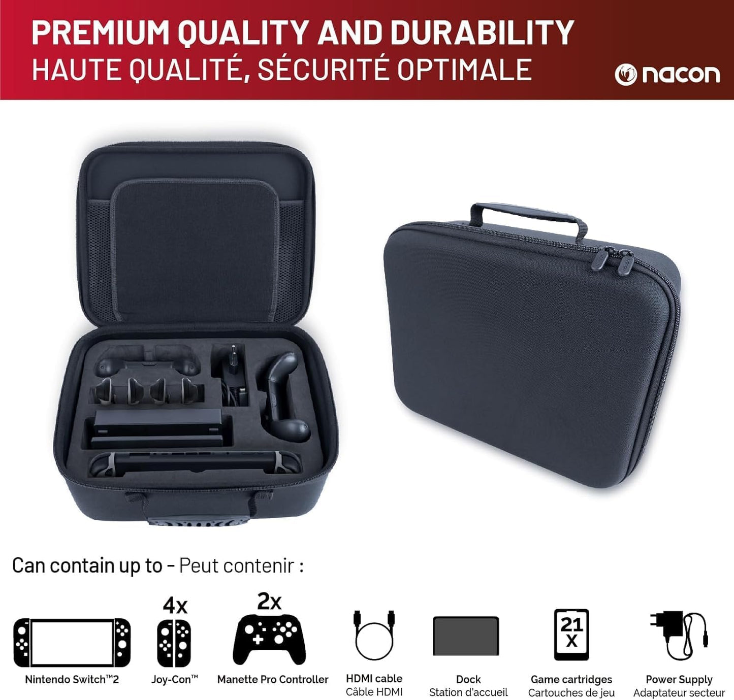 Nacon Nintendo Switch 2 Storage Case Xxl