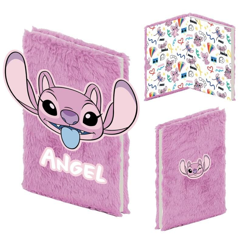 Lilo & Stitch Angel Notebook Pink Paper A5 Disney Classics, Fan Merch, Film