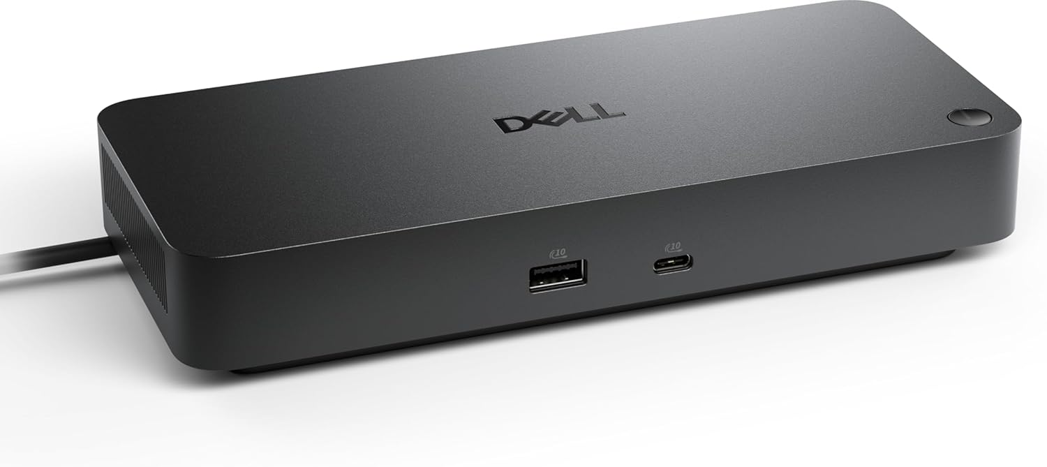 Dell Pro Dock WD25 – USB-C Docking station with 100W Charging, 4 Display Support, 2x DP 1.4, HDMI 2.1, 6 USB Ports, High-Speed 2.5 Gigabit Ethernet, Sustainable Compact Design