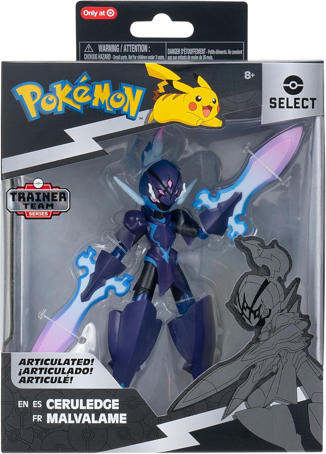 Pokémon PKW3203-15cm Select Figure - Azugladis, offizielle bewegliche Figur