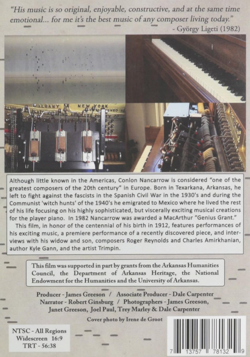 Conlon Nancarrow: Virtuoso of the Player Piano