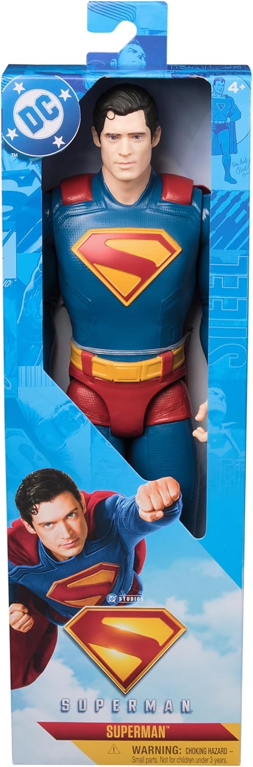 DC Comics - Figurine Superman 30 Cm - Figurine Articulée Issue du Film - Super Héros Et Super Vilain - Jouet À Collectionner - Cadeau Enfant - Jouet Enfant 4 Ans Et +