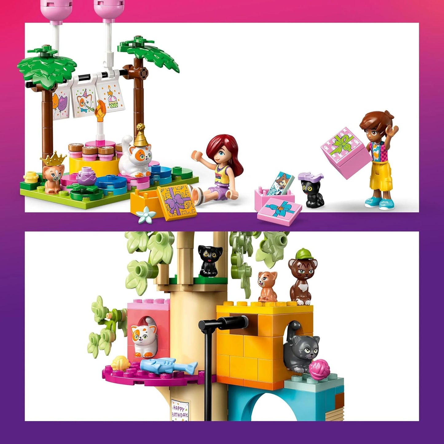 Lego: 42666 - Lego Friends - Festa Di Compleanno Felina E Casa Sull`Albero