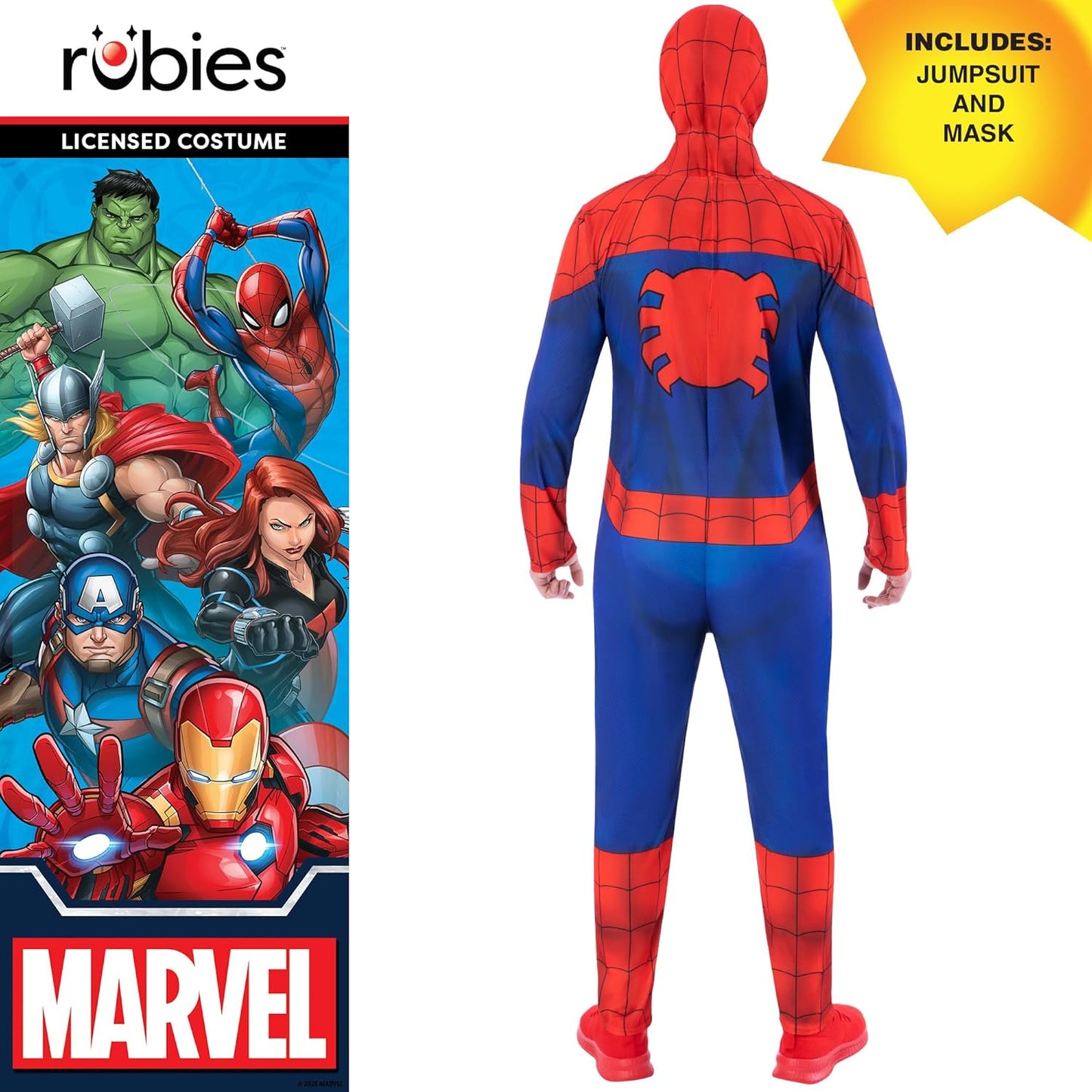 Rubies Official Spider-man Adult Costume, Adult Fancy Dress