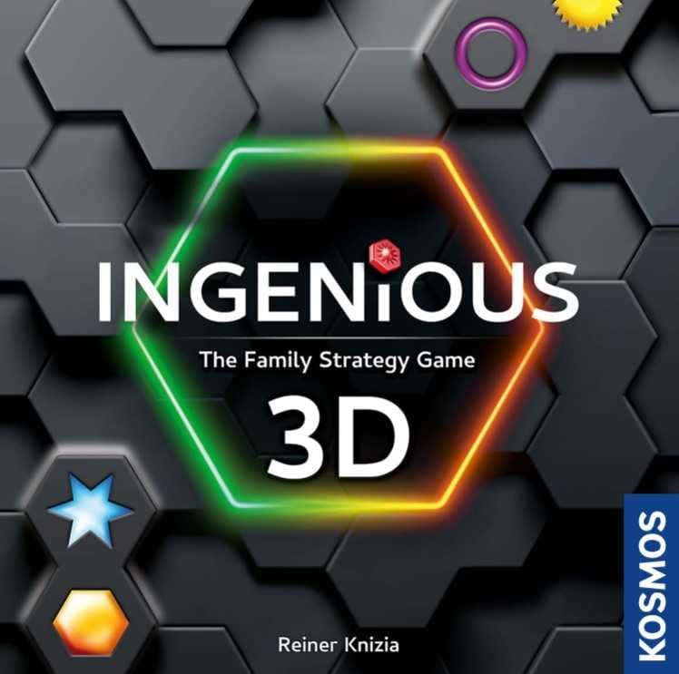 Thames & Kosmos Ingenious 3D: The Family Strategy Game, 3D Tile Placement Game, Board Games for Kids and Adults, For 2 to 4 Players, Age 8+