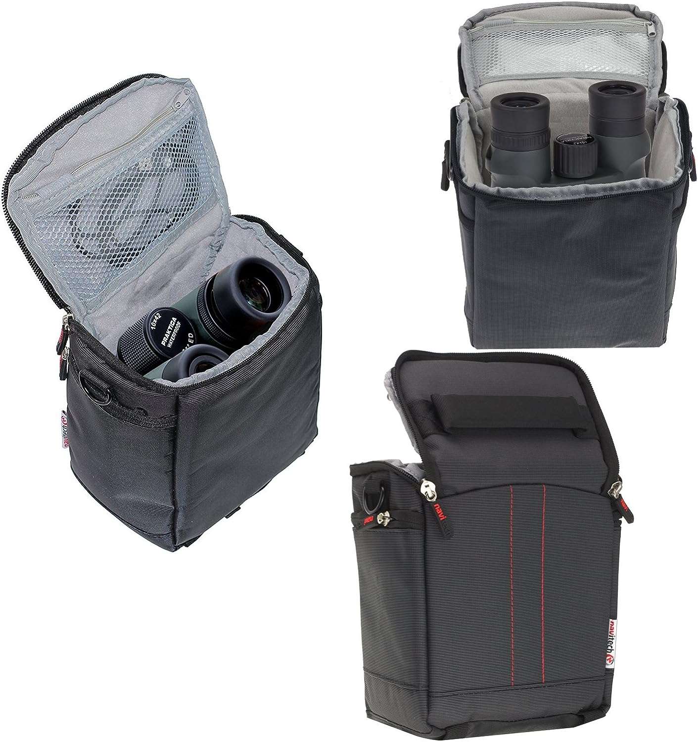 Navitech Black Case For Nikon Stabilized 10x25 Binoculars
