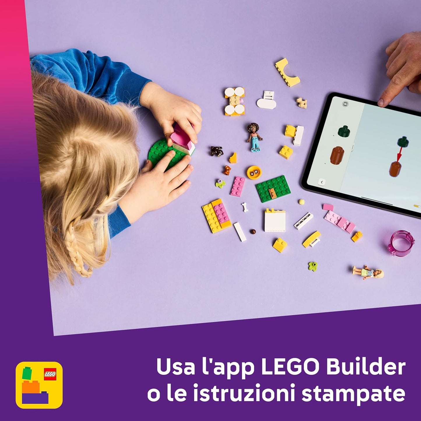 LEGO Friends Puppy Playground Toy - incl. a Park with a Slide, 2 Mini Dolls & 3 Pet Dog Animal Figures, plus Accessories - Creative Gift for 4+ Year Old Girls - 42665