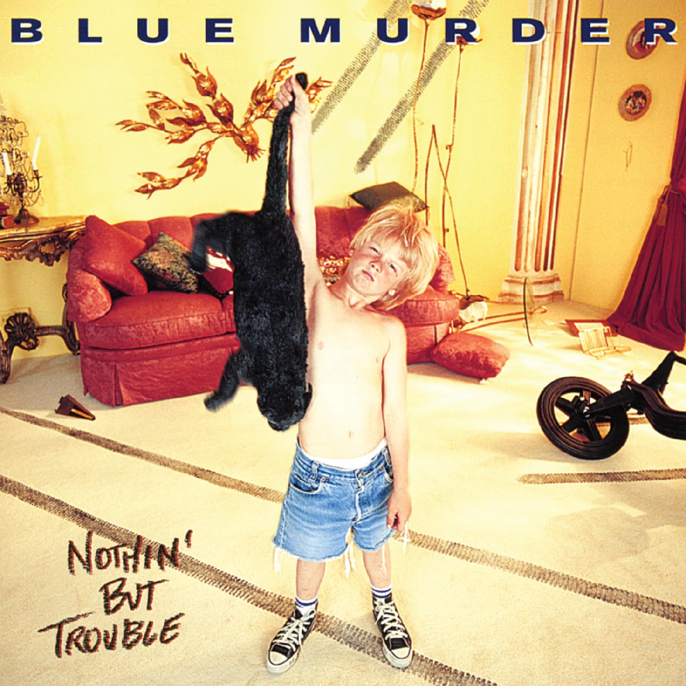 Nothin' But Trouble (Blue with Black Cat