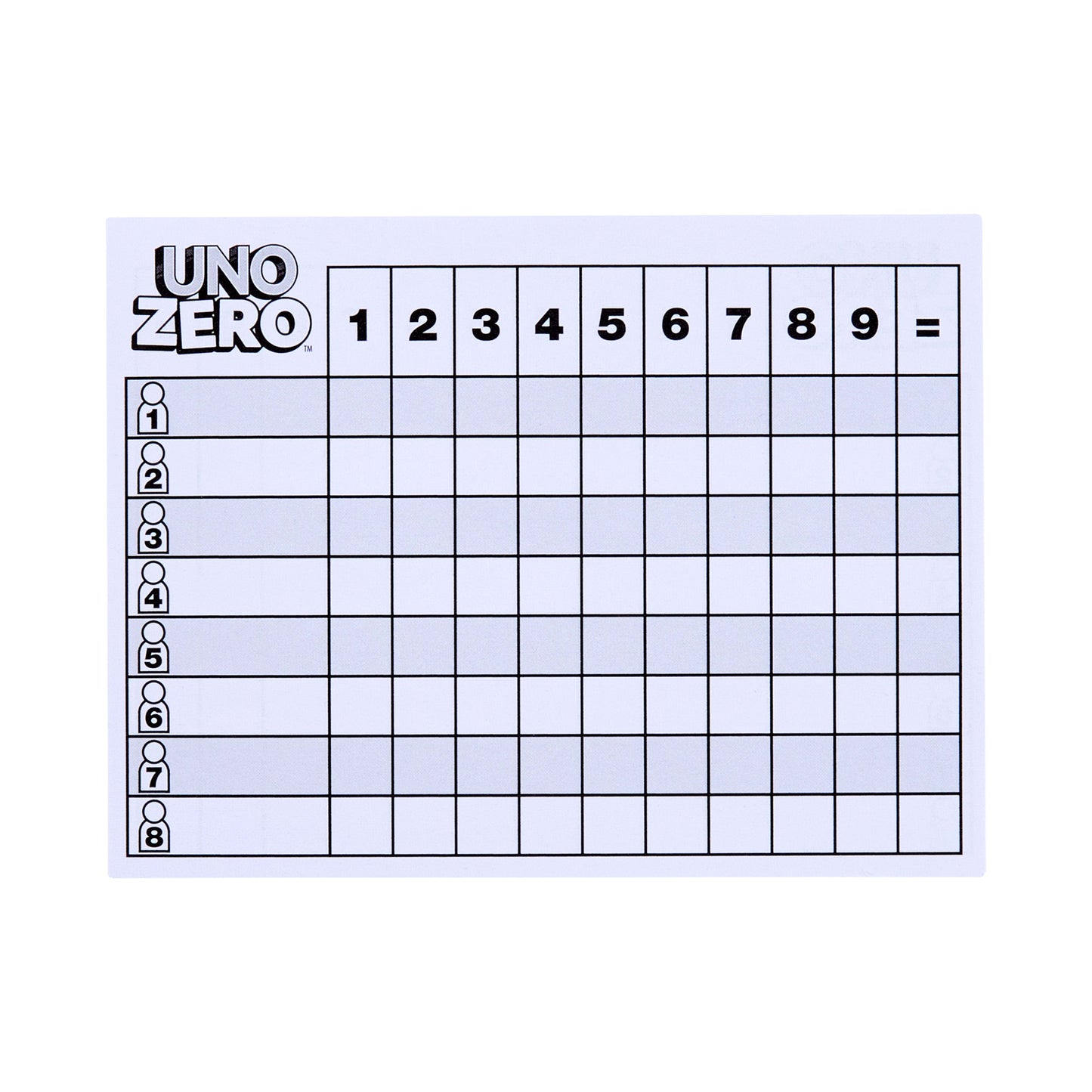 Games UNO Zero Card Game for Kid, Adult & Family Nights, Parties & Travel, Includes Deck & Scorecard