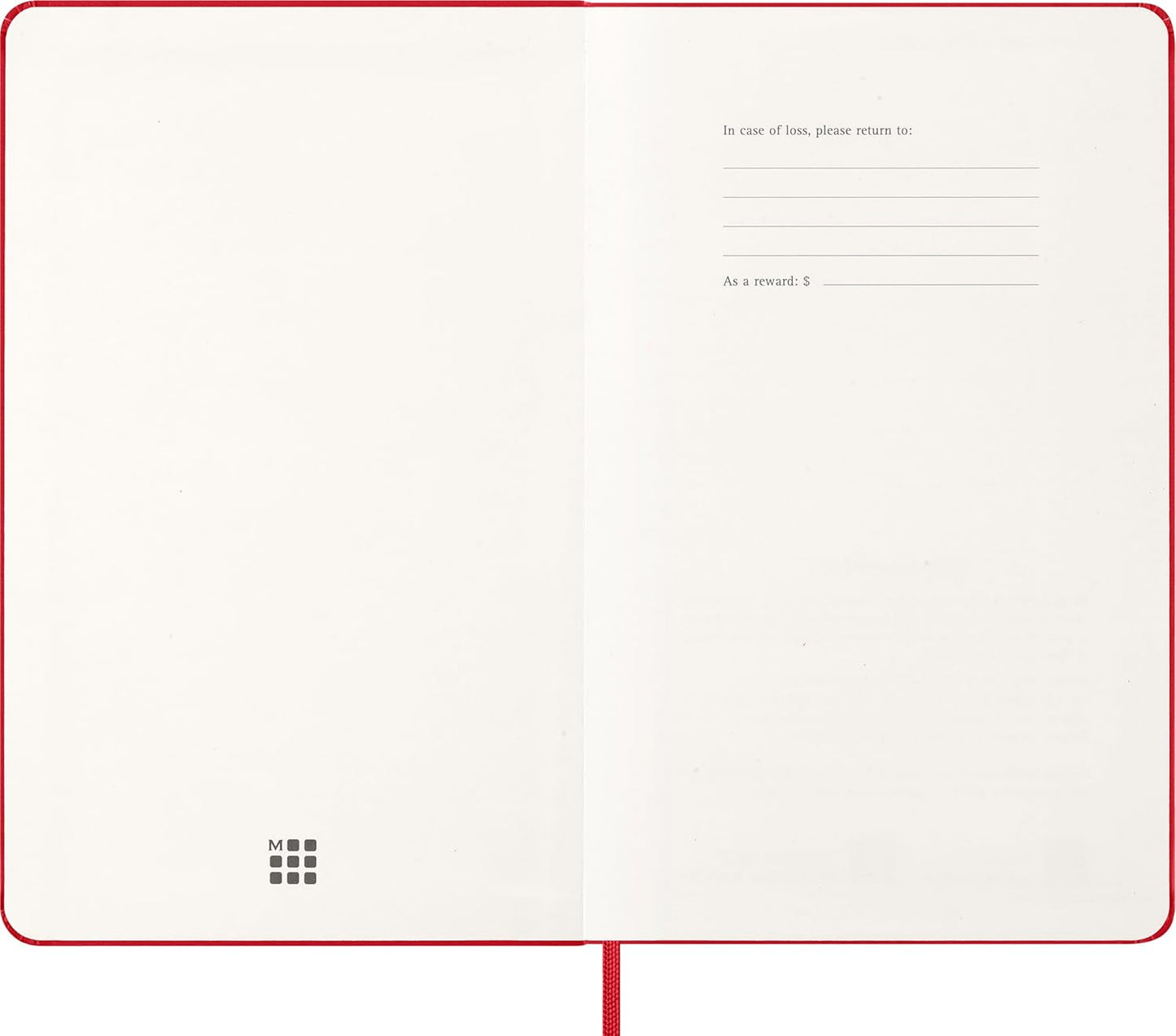 Moleskine Daily Planner, Daily Agenda 2026 12 Months, With Hard Cover and Elastic Closure, Large Format 13x21, Red Color