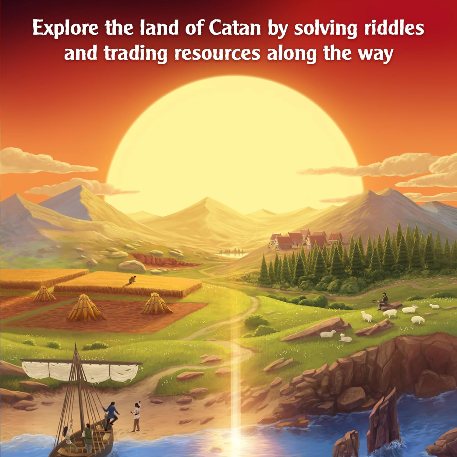 Thames & Kosmos EXIT – Adventures on Catan Card Game | Escape Room Strategy for Adults & Kids | 1–4 Players | Ages 10+ | Catan Mystery Puzzle Game | Family Game Night Edition