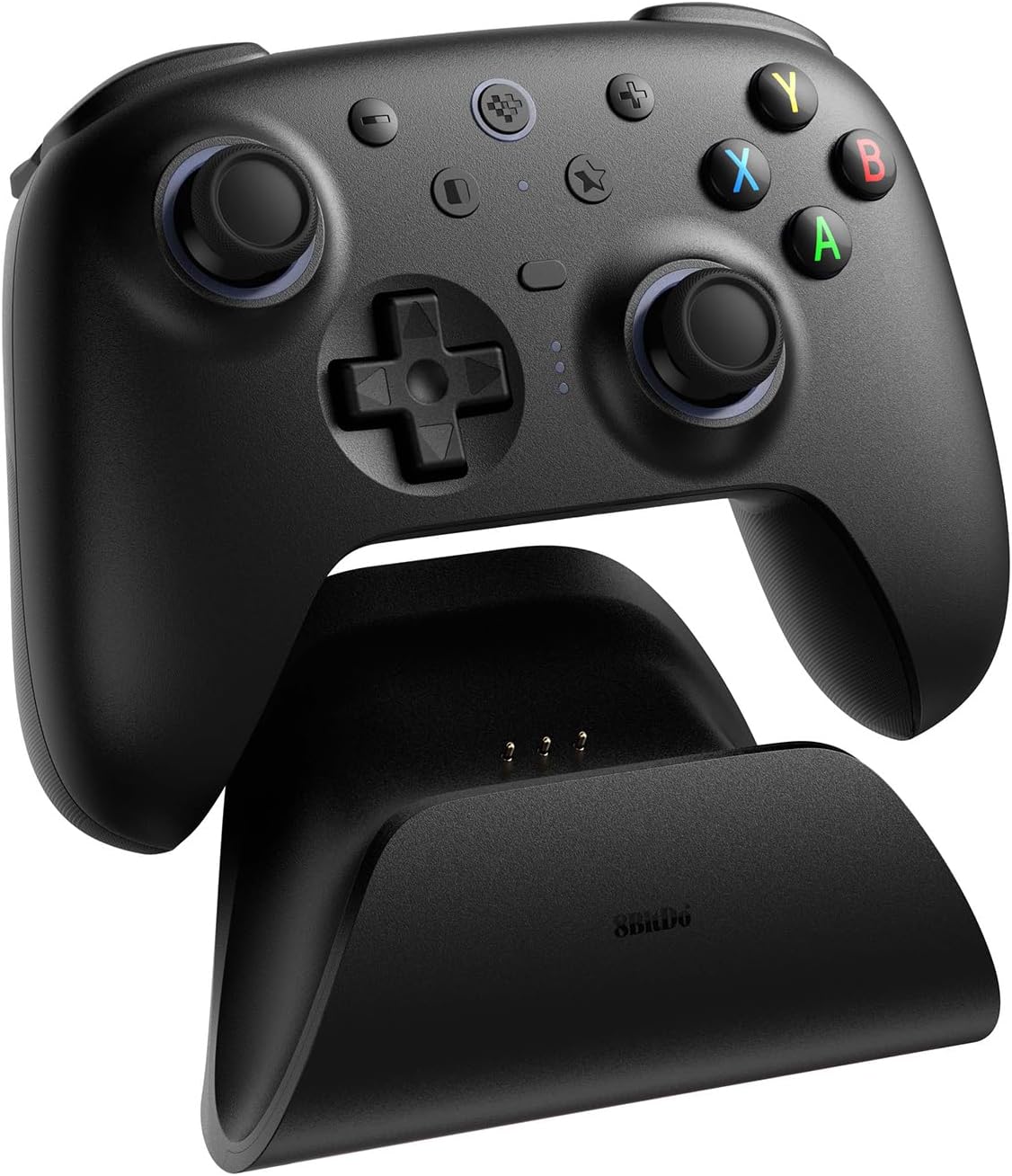 8Bitdo Ultimate 2 Wireless Controller for Windows & Android, Gaming Controller with TMR Joysticks, Switchable Hall Effect/Tactile Triggers, Motion Control, RGB Fire Ring, 8Speed Wireless Tech, Black
