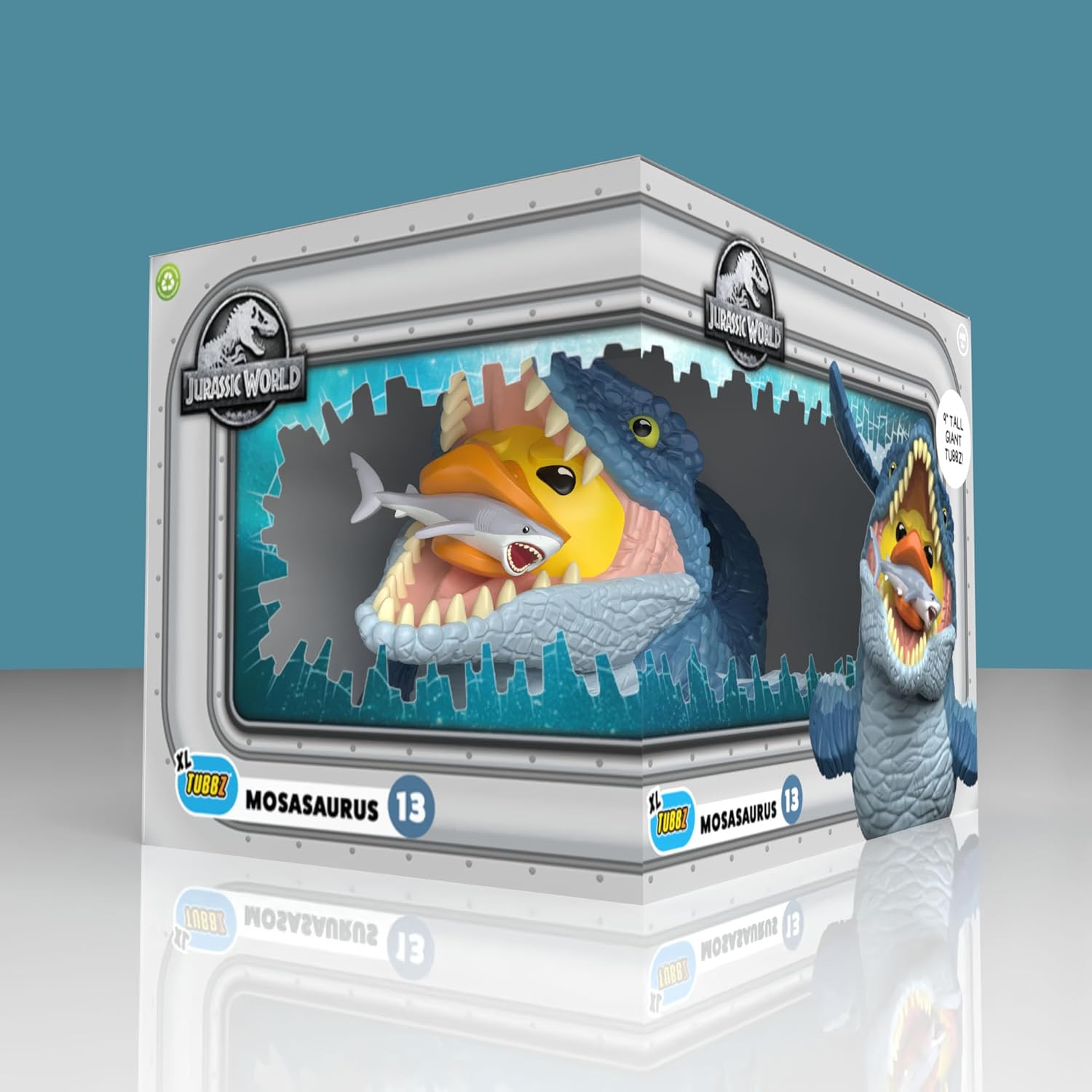 TUBBZ XL: Jurassic Park - Mosasaurus Riesige Cosplay-Gummiente Sammelfigur