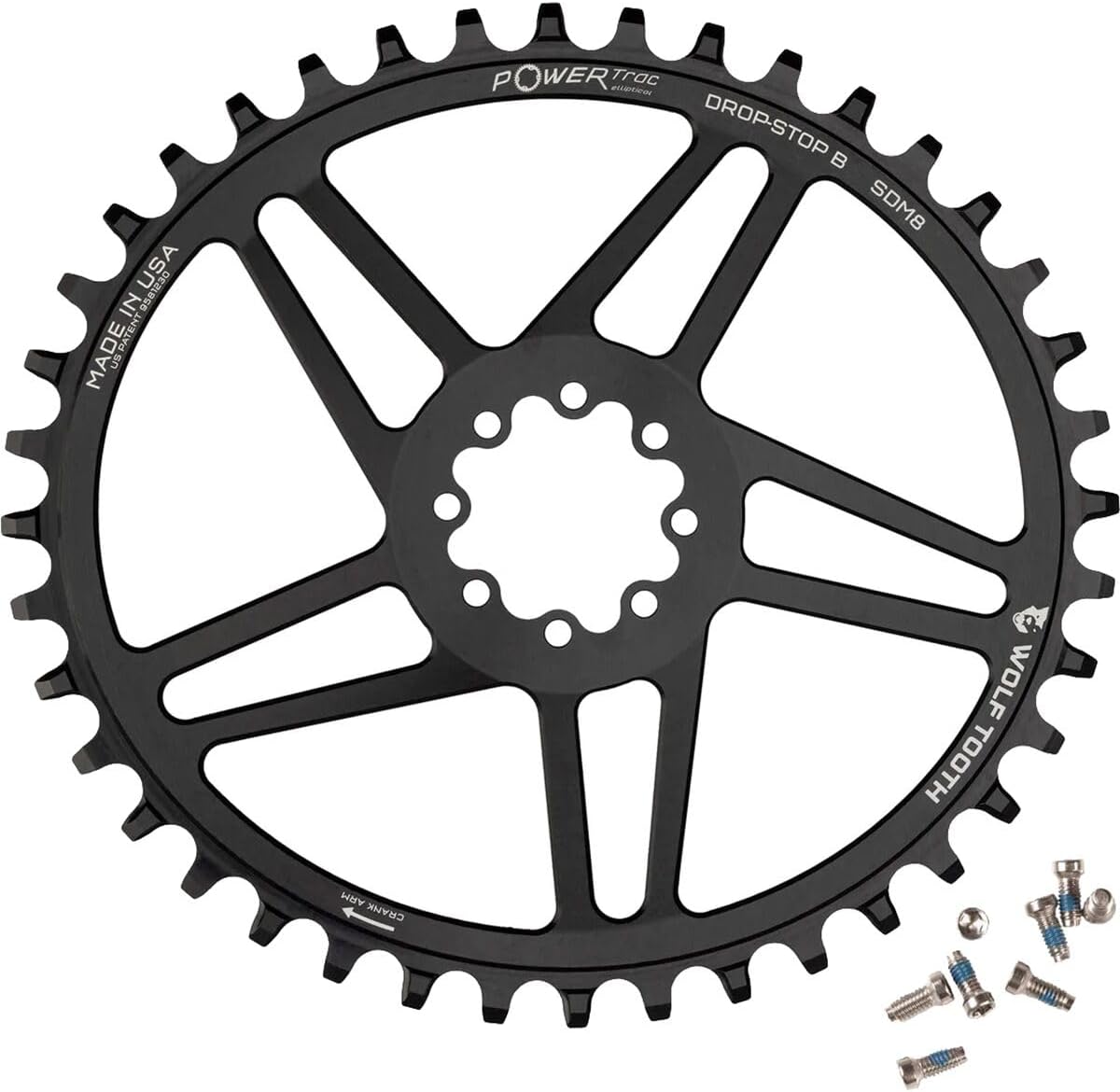 Elliptisches Kettenblatt für SRAM 8-Bolzen