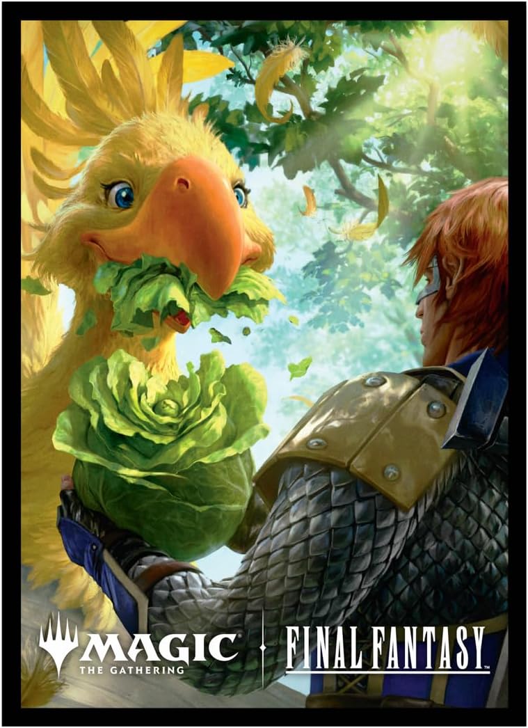 Ultra PRO - Final Fantasy x Universes Beyond Gysahl Greens 100ct Deck Protector Sleeves for Magic: The Gathering | Trading Card Accessories, Collectible Card Game Gear, Final Fantasy Collectibles
