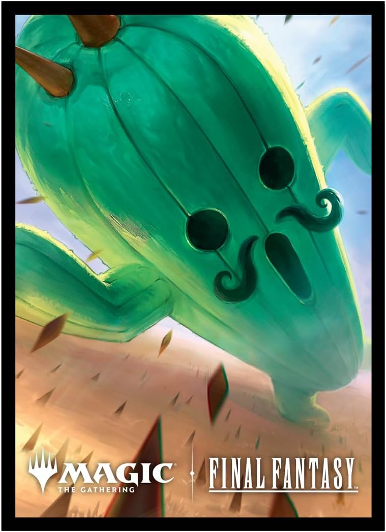 Ultra PRO - Final Fantasy x Universes Beyond Cactuar 100ct Deck Protector Sleeves for Magic: The Gathering | Trading Card Accessories, Collectible Card Game Gear, Final Fantasy Collectibles