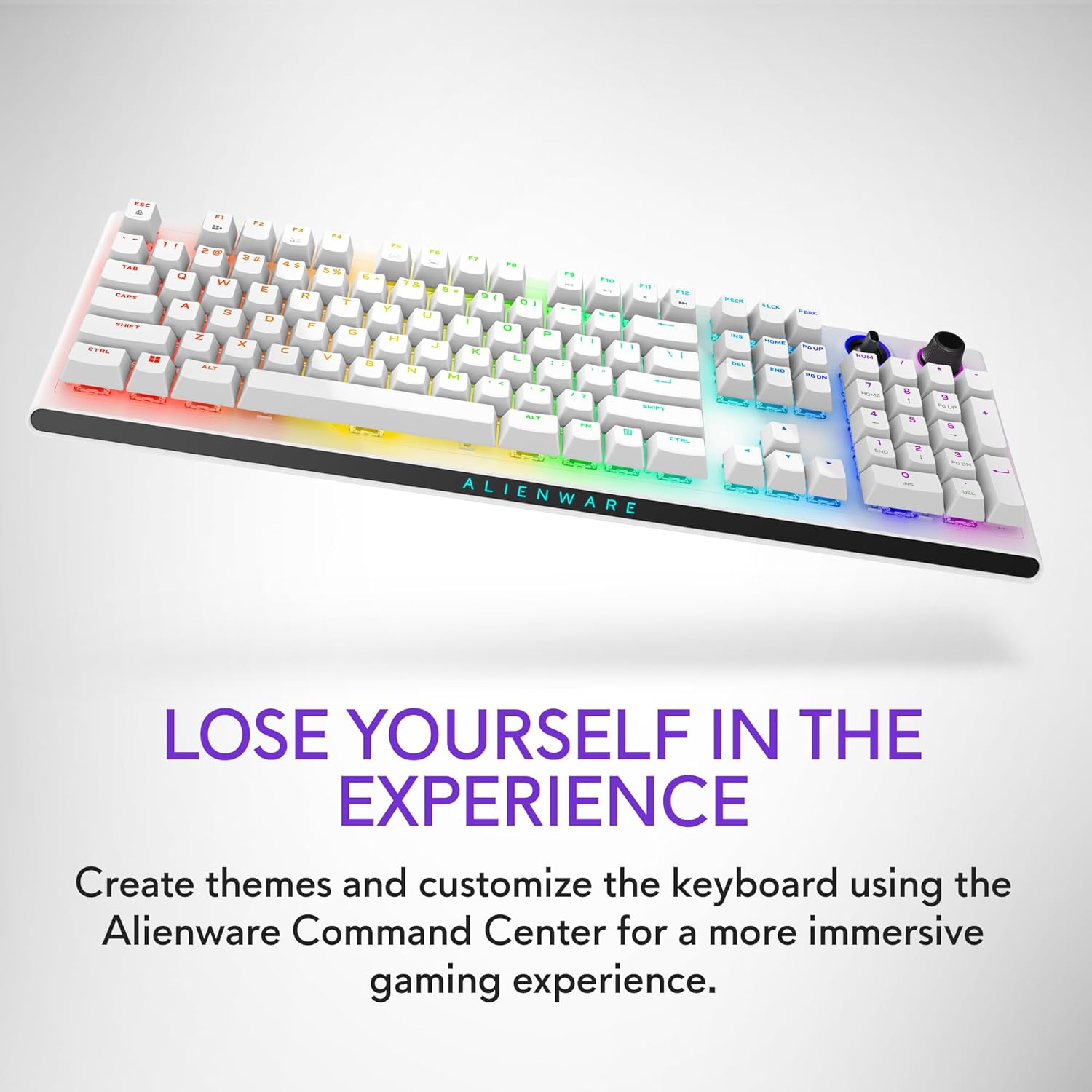 Dell Alienware Tri-Mode Wireless Gaming Keyboard - AW920K (Lunar Light