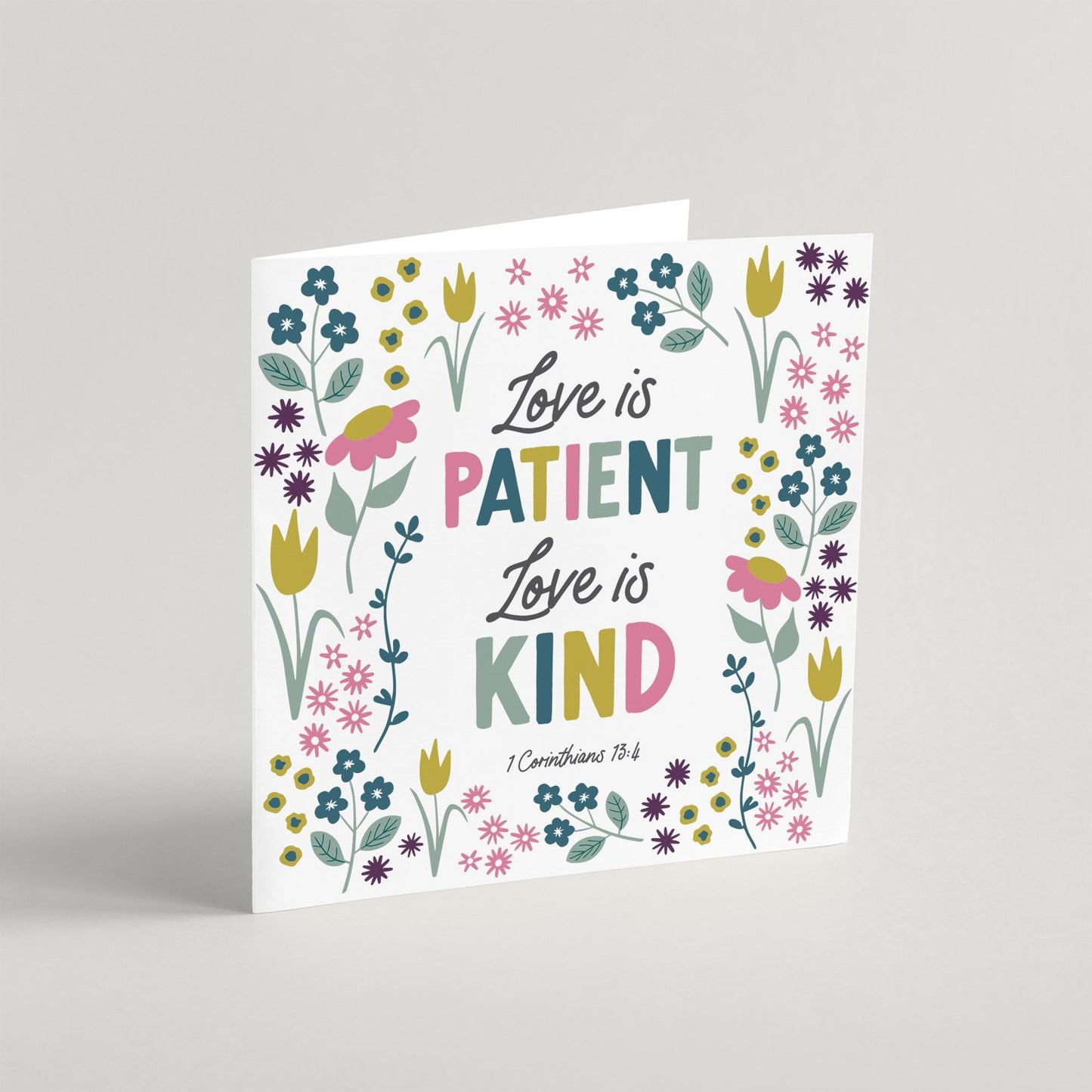 Love Is Patient Greeting Card & Envelope