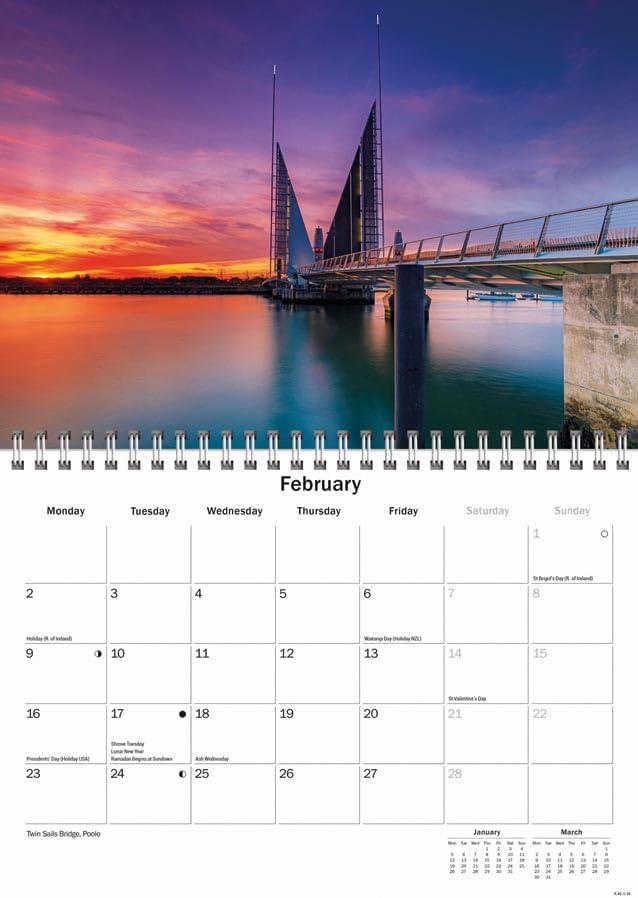 Carousel Worldwide, Bournemouth & Poole 2026 A5 Wall Calendar