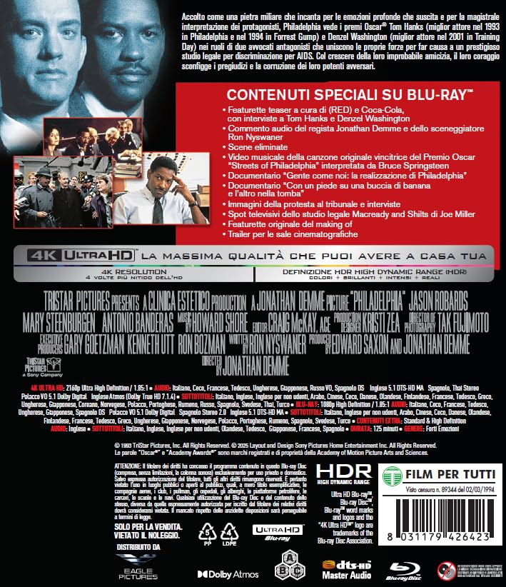 Philadelphia - 4K (Bd 4K + Bd Hd