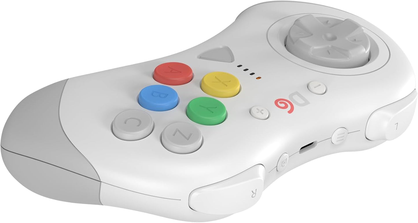 Retro Fighters D6 Dreamcast Wireless Controller for Switch/PC/Dreamcast, White