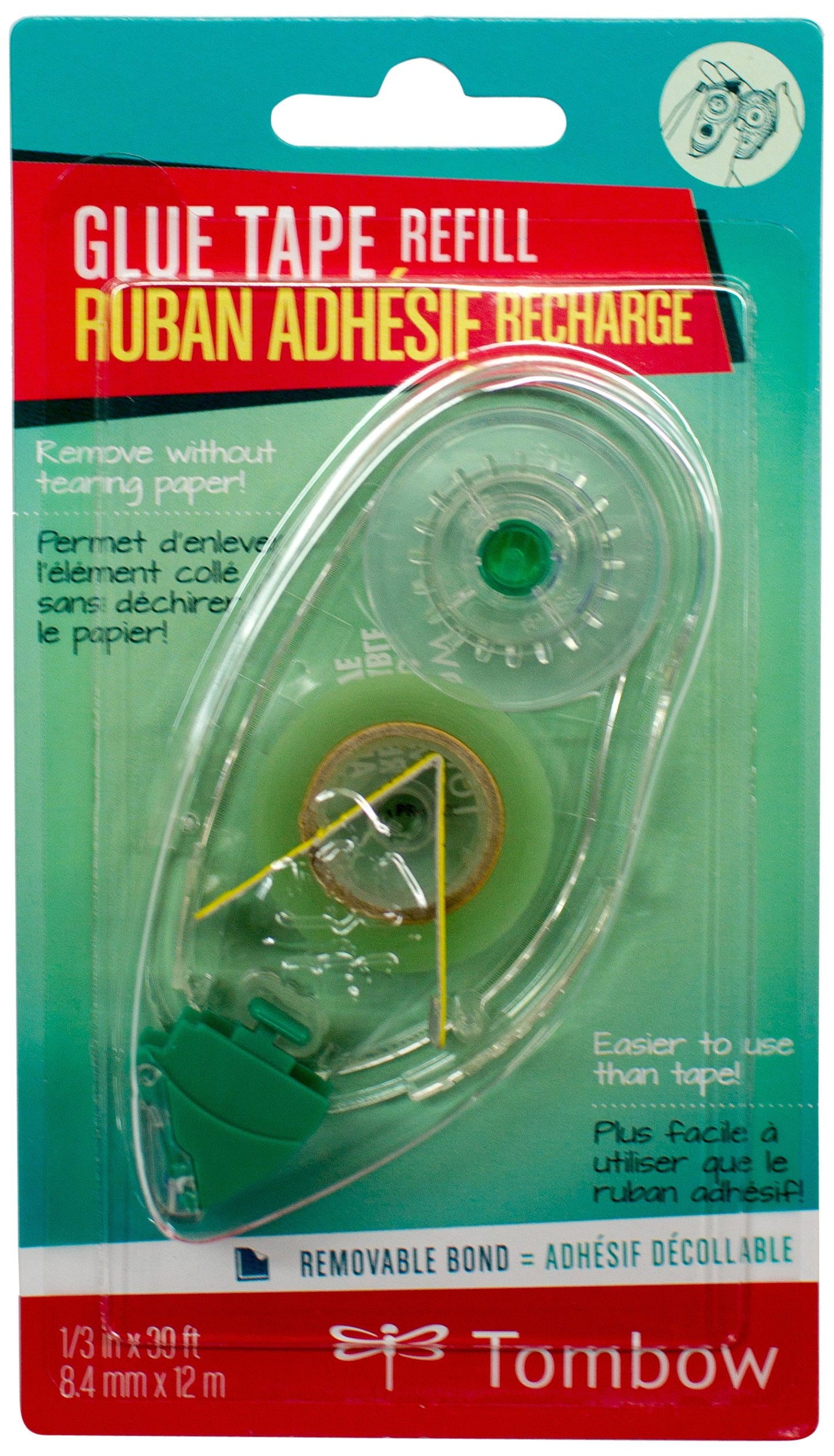 Tombow pR-mK inkoBaby Pack of Sticky Tape Dispenser 8.4 mm x 12 m