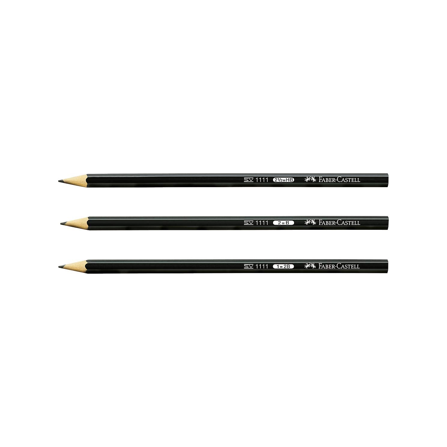 Faber-Castell 111101 Pencil 1111 – B – Black