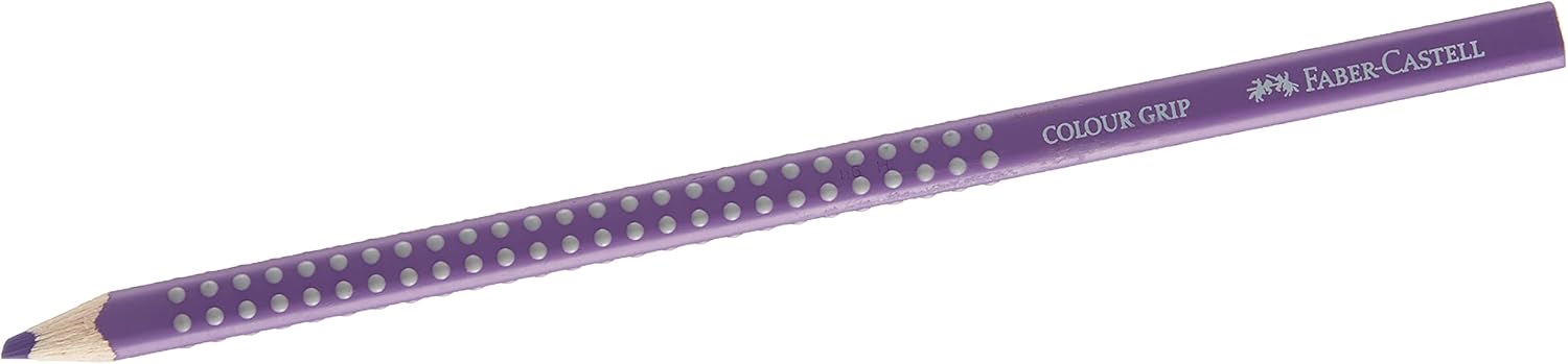 Faber-Castell Colour Grip Triangular Coloured Pencil Purple