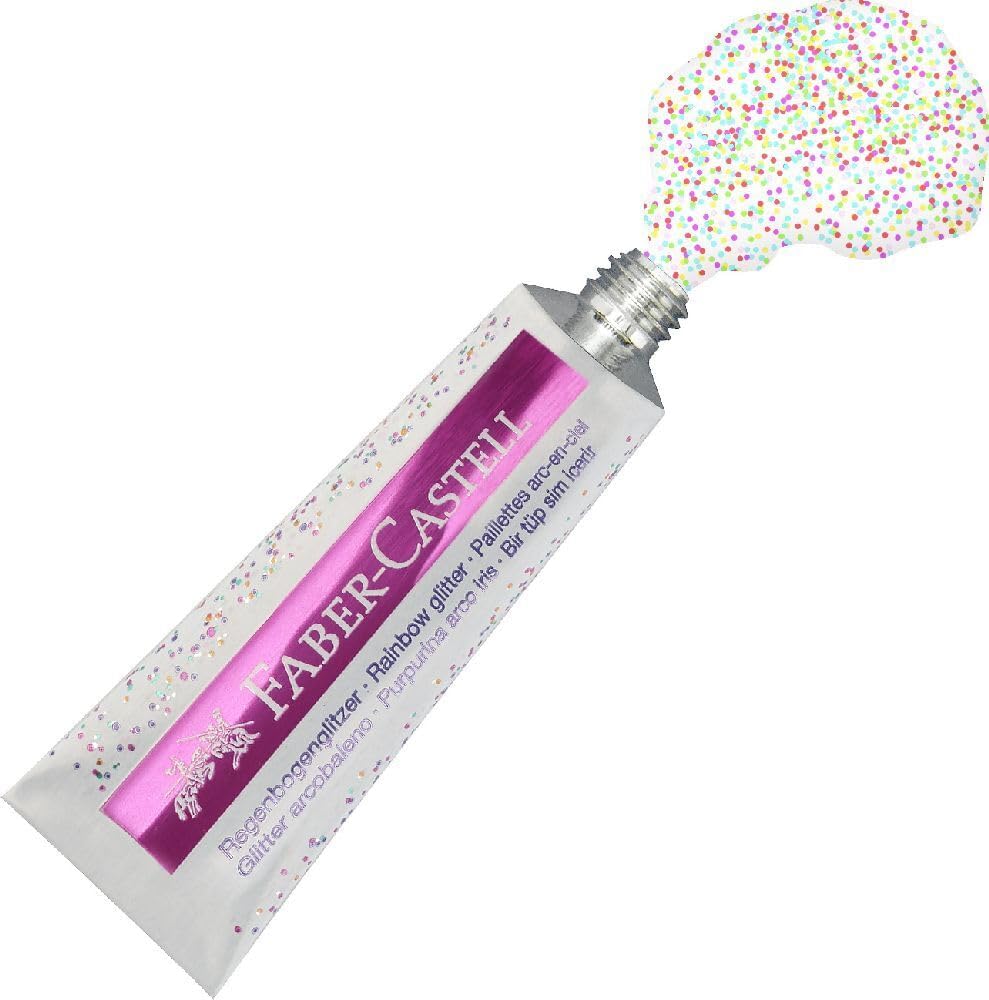 Faber-Castell Glitter Rainbow tube 12 ml 2x BC