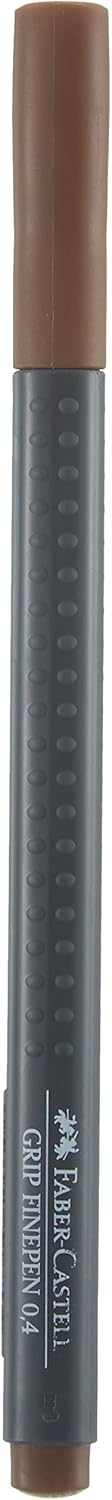 Faber-Castell fine tip pen, 0.4 mm - brown 80