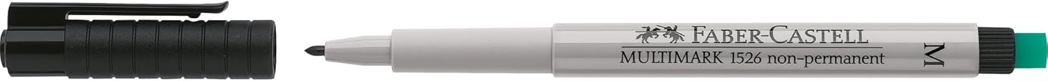 Faber Castell 152699 Medium Non-Permanent "Multimark" Marker - Black