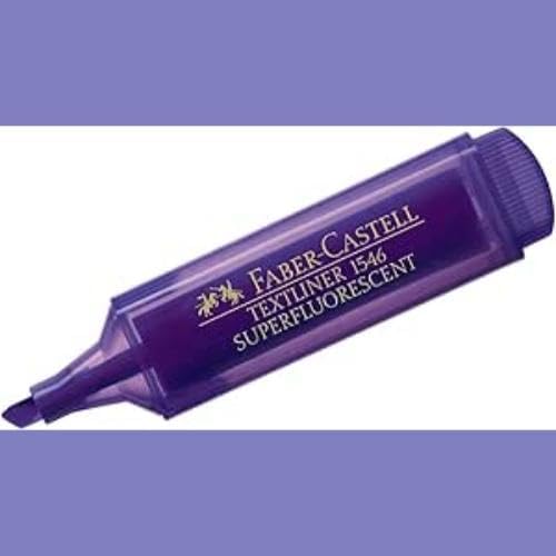 Faber-Castell 1546 Super Fluorescent Textliner-Violet, 1 Piece
