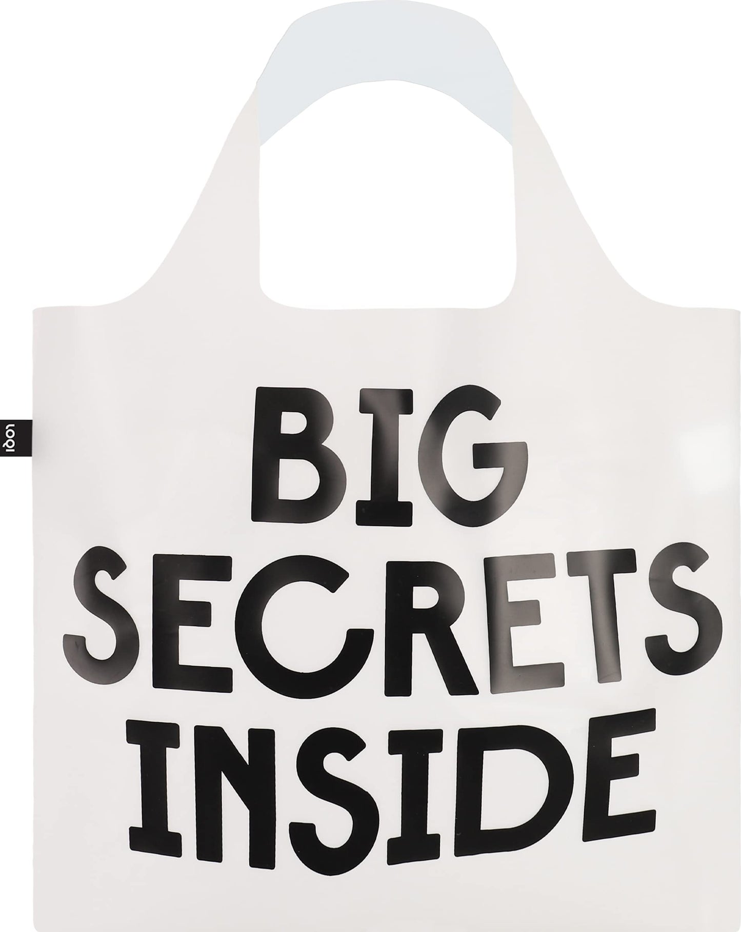 LOQI Snask Classic Secret Bag, Transparent, Multi-Colour, 50 x 42 cm, Beach Bag, Multicolored, 50 x 42 cm, Beach Bag
