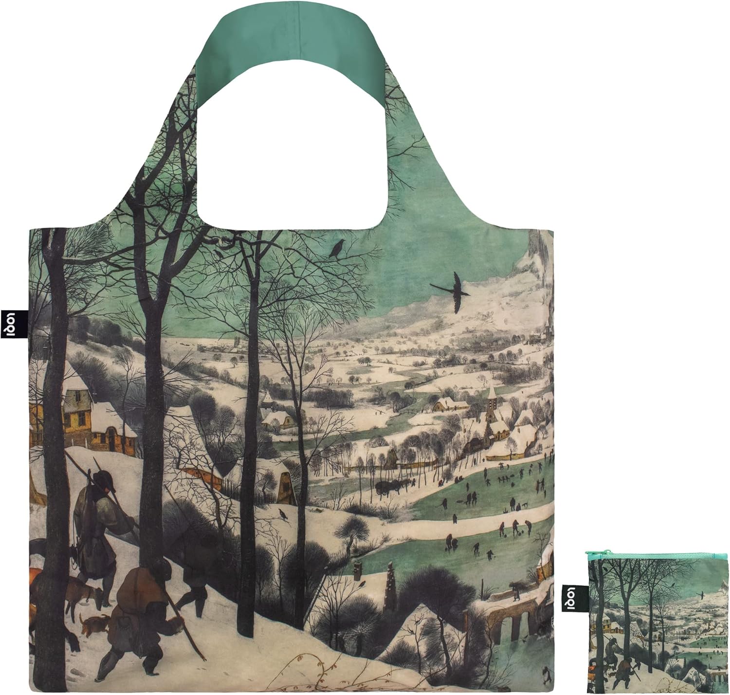 LOQI Pieter Bruegel The Elder Hunters Bag, multicoloured, Contemporary