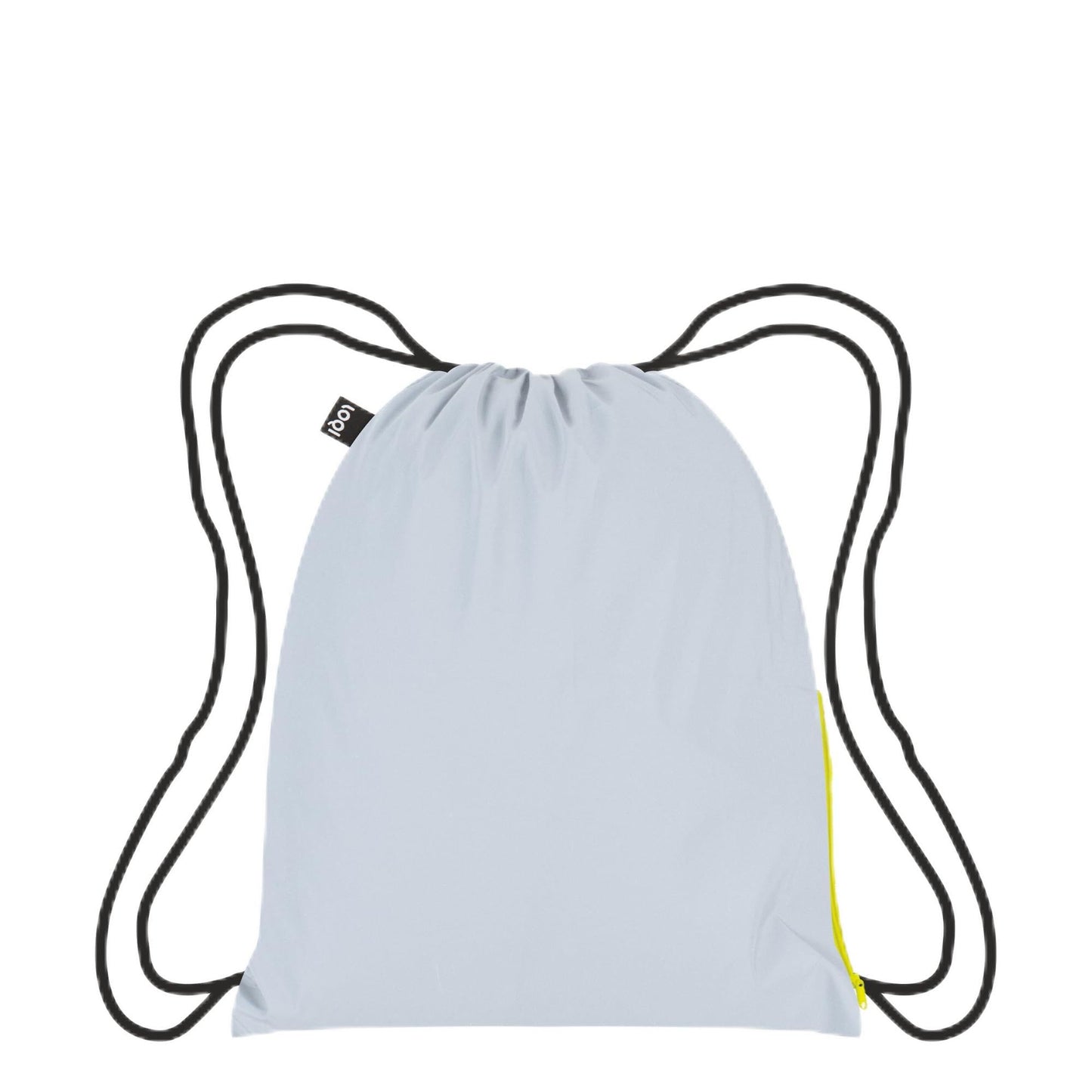 LOQI Reflective Neon Yellow Backpack, silver, Large
